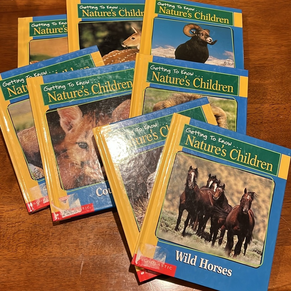 Getting to know nature children books good condition has sticker residue.